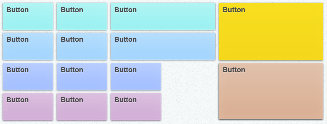 An image of several buttons with soft color gradients